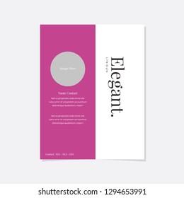 Geschäftsflyer, Vektorvorlage. Design des Fluggeräts, modernes Layout, Druckvorlage, Plakat, Flyer in A4 mit kreativem Design, bunter Design für Geschäftszwecke, kreative Zwecke - Vektorgrafik