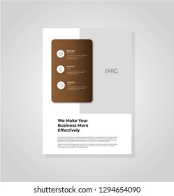 Business flyer vector template. Flyer design, cover modern layout, print template, poster, flyer in A4 with creative design, colorful design for business, creative purpose - Vector