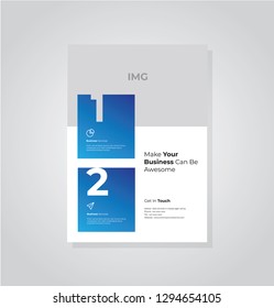Business flyer vector template. Flyer design, cover modern layout, print template, poster, flyer in A4 with creative design, colorful design for business, creative purpose - Vector