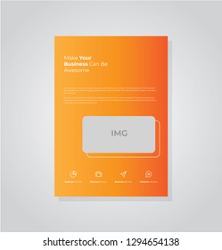 Business flyer vector template. Flyer design, cover modern layout, print template, poster, flyer in A4 with creative design, colorful design for business, creative purpose - Vector