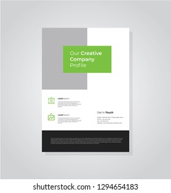 Business flyer vector template. Flyer design, cover modern layout, print template, poster, flyer in A4 with creative design, colorful design for business, creative purpose - Vector