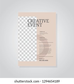 Plantilla vectorial del volante de negocios. Diseño de volante, diseño moderno de portada, plantilla de impresión, afiche, volante en A4 con diseño creativo, diseño colorido para negocios, propósito creativo - Vector