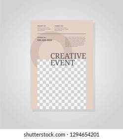 Plantilla vectorial del volante de negocios. Diseño de volante, diseño moderno de portada, plantilla de impresión, afiche, volante en A4 con diseño creativo, diseño colorido para negocios, propósito creativo - Vector