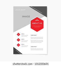 Business flyer vector template. Flyer design, cover modern layout, print template, poster, flyer in A4 with creative design, colorful design for business, creative purpose - Vector