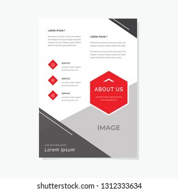 Business flyer vector template. Flyer design, cover modern layout, print template, poster, flyer in A4 with creative design, colorful design for business, creative purpose - Vector