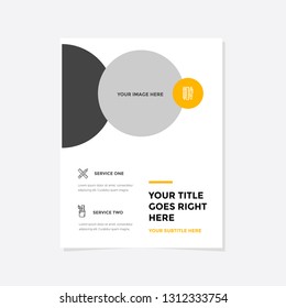Business flyer vector template. Flyer design, cover modern layout, print template, poster, flyer in A4 with creative design, colorful design for business, creative purpose - Vector