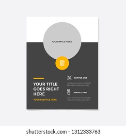 Business flyer vector template. Flyer design, cover modern layout, print template, poster, flyer in A4 with creative design, colorful design for business, creative purpose - Vector