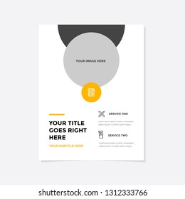 Business flyer vector template. Flyer design, cover modern layout, print template, poster, flyer in A4 with creative design, colorful design for business, creative purpose - Vector