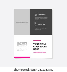 Business flyer vector template. Flyer design, cover modern layout, print template, poster, flyer in A4 with creative design, colorful design for business, creative purpose - Vector
