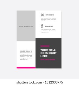 Business flyer vector template. Flyer design, cover modern layout, print template, poster, flyer in A4 with creative design, colorful design for business, creative purpose - Vector