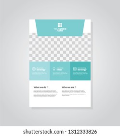 Business flyer vector template. Flyer design, cover modern layout, print template, poster, flyer in A4 with creative design, colorful design for business, creative purpose - Vector