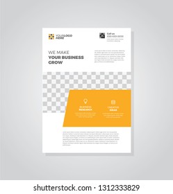 Business flyer vector template. Flyer design, cover modern layout, print template, poster, flyer in A4 with creative design, colorful design for business, creative purpose - Vector