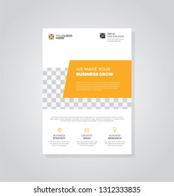 Business flyer vector template. Flyer design, cover modern layout, print template, poster, flyer in A4 with creative design, colorful design for business, creative purpose - Vector