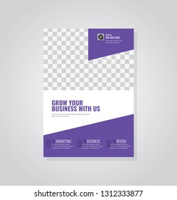 Business flyer vector template. Flyer design, cover modern layout, print template, poster, flyer in A4 with creative design, colorful design for business, creative purpose - Vector