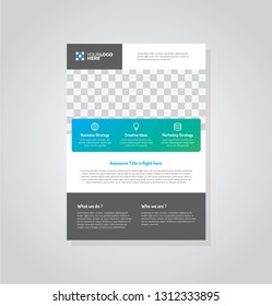 Business flyer vector template. Flyer design, cover modern layout, print template, poster, flyer in A4 with creative design, colorful design for business, creative purpose - Vector