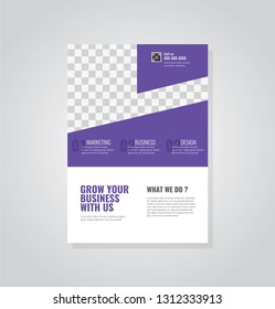Business flyer vector template. Flyer design, cover modern layout, print template, poster, flyer in A4 with creative design, colorful design for business, creative purpose - Vector