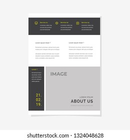 Business flyer vector template. Flyer design, cover modern layout, print template, poster, flyer in A4 with creative design, colorful design for business, creative purpose - Vector