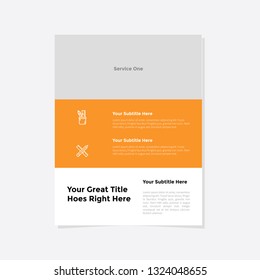 Business flyer vector template. Flyer design, cover modern layout, print template, poster, flyer in A4 with creative design, colorful design for business, creative purpose - Vector
