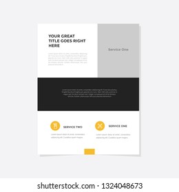 Business flyer vector template. Flyer design, cover modern layout, print template, poster, flyer in A4 with creative design, colorful design for business, creative purpose - Vector