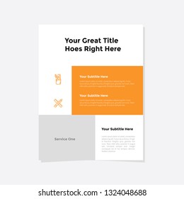 Business flyer vector template. Flyer design, cover modern layout, print template, poster, flyer in A4 with creative design, colorful design for business, creative purpose - Vector