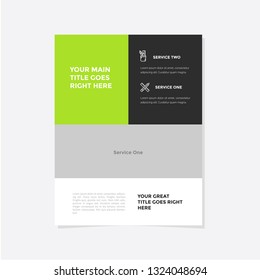 Business flyer vector template. Flyer design, cover modern layout, print template, poster, flyer in A4 with creative design, colorful design for business, creative purpose - Vector