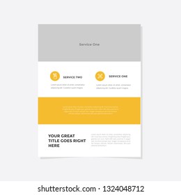 Business flyer vector template. Flyer design, cover modern layout, print template, poster, flyer in A4 with creative design, colorful design for business, creative purpose - Vector