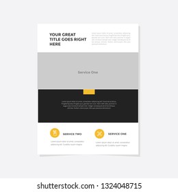 Business flyer vector template. Flyer design, cover modern layout, print template, poster, flyer in A4 with creative design, colorful design for business, creative purpose - Vector