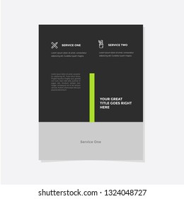 Business flyer vector template. Flyer design, cover modern layout, print template, poster, flyer in A4 with creative design, colorful design for business, creative purpose - Vector