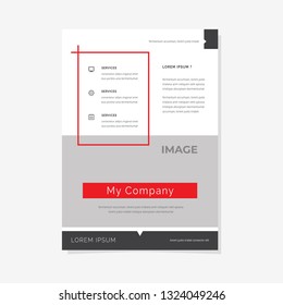 Business flyer vector template. Flyer design, cover modern layout, print template, poster, flyer in A4 with creative design, colorful design for business, creative purpose - Vector