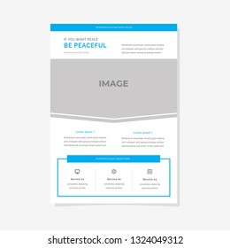 Business flyer vector template. Flyer design, cover modern layout, print template, poster, flyer in A4 with creative design, colorful design for business, creative purpose - Vector