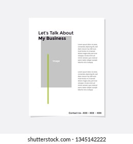 Business flyer vector template. Flyer design, cover modern layout, print template, poster, flyer in A4 with creative design, colorful design for business, creative purpose - Vector
