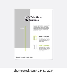 Business flyer vector template. Flyer design, cover modern layout, print template, poster, flyer in A4 with creative design, colorful design for business, creative purpose - Vector