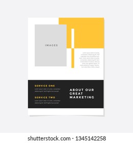 Business flyer vector template. Flyer design, cover modern layout, print template, poster, flyer in A4 with creative design, colorful design for business, creative purpose - Vector