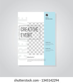Business flyer vector template. Flyer design, cover modern layout, print template, poster, flyer in A4 with creative design, colorful design for business, creative purpose - Vector