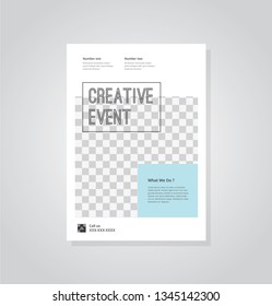 Business flyer vector template. Flyer design, cover modern layout, print template, poster, flyer in A4 with creative design, colorful design for business, creative purpose - Vector