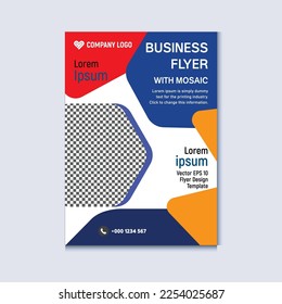 Business flyer vector template design