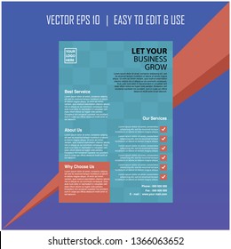 Business Flyer Vector Template  Easy to Edit and Print