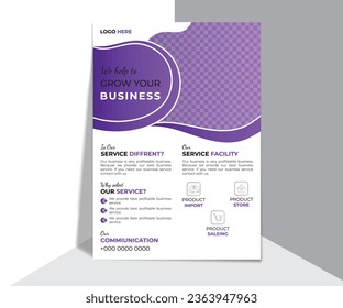  Business flyer for your business, layer organized flyer template, colourful flyer, print ready.