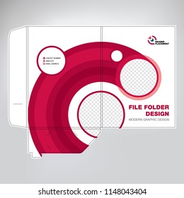 Business folder design, cover template, layout for of text and photos, the universal concept cover for a catalog, booklet, leaflet, banners, vector background.