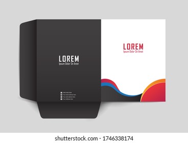 Business Ordner, Design-Cover-Vorlage, Layout für Text und Fotos, das universelle Konzept-Cover für einen Katalog, Broschüre, Broschüre, Banner, Vektor-Hintergrund.