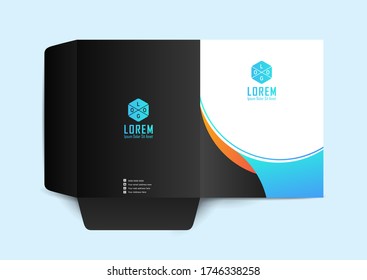 Business folder, design cover template, layout for of text and photos, the universal concept cover for a catalog, booklet, leaflet, banners, vector background.