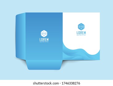 Business folder, design cover template, layout for of text and photos, the universal concept cover for a catalog, booklet, leaflet, banners, vector background.