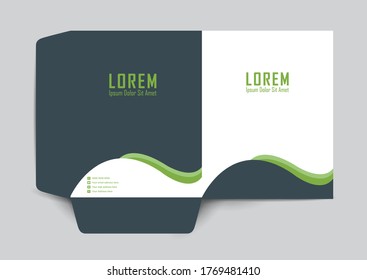 Carpeta de trabajo, plantilla de portada de diseño, diseño de texto y fotos, portada de concepto universal para un catálogo, folleto, folleto, banners, fondo vectorial.