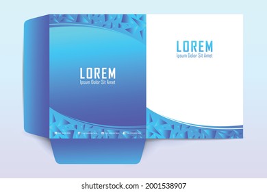 Carpeta de trabajo, plantilla de portada de diseño, diseño de texto y fotos, portada de concepto universal para un catálogo, folleto, folleto, banners, fondo vectorial.
