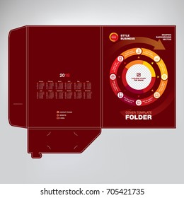 Business folder, design cover template, layout for of text and photos, the universal concept cover for a catalog, booklet, leaflet, banners, vector background.