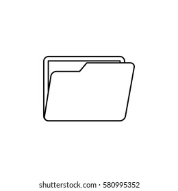 Business folder document icon vector illustration graphic design