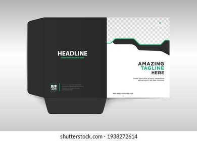 Carpeta de trabajo para archivos, diseño. El diseño es para publicar información sobre la empresa, foto, texto.