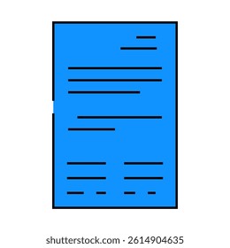 business folder line icon vector. business folder sign. isolated symbol illustration