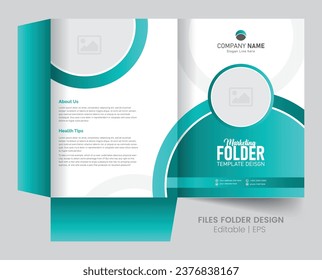 Business Folder Template For Files. The Layout is For Posting Information About The Company.