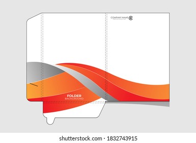 Business folders for documents, Layout designs for storing files, presentations, information, company reports, etc.
